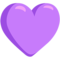 Purple Heart emoji on Messenger